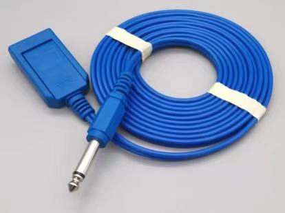 Reusable Electrosurgical Accessories ESU Patient Plate Cable For Patient Plate